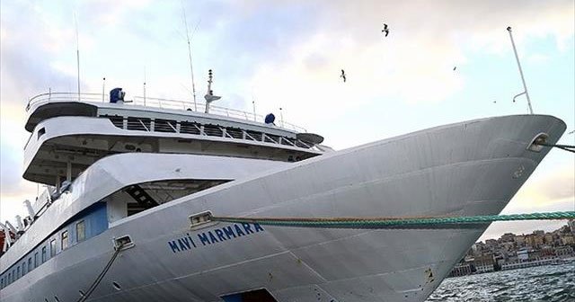 Mavi Marmara gemisi Çanakkale yolunda