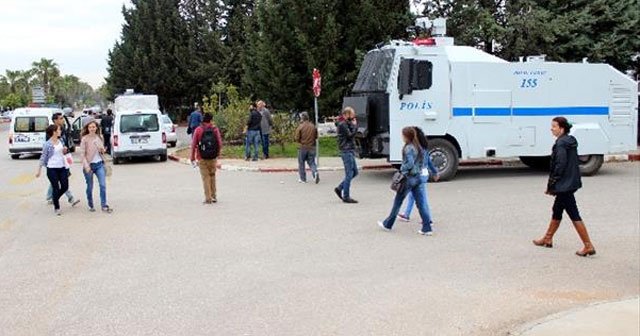 Üniversitedeki kavgaya polis müdahalesi