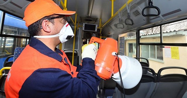 Ankara’da otobüsler her gün temizleniyor