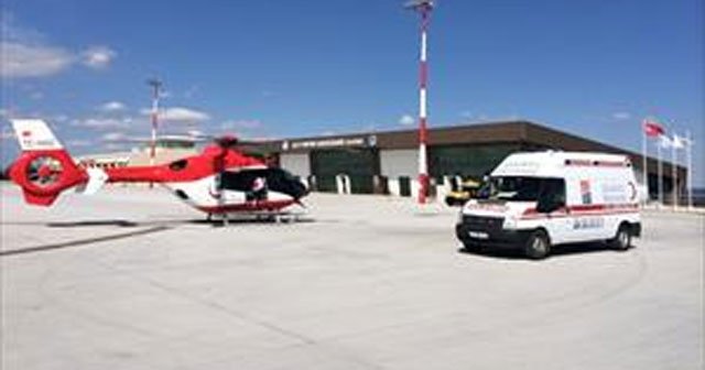 Helikopter ambulansı, minik bebek için geldi