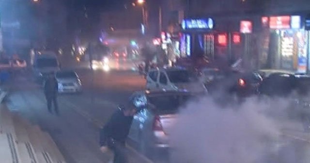 İstanbul’da polise molotoflu saldırı