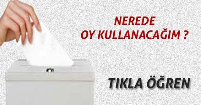 Nerede oy kullanacağım?