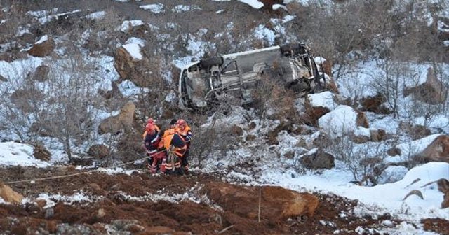 Şarampole uçan otomobilde can pazarı