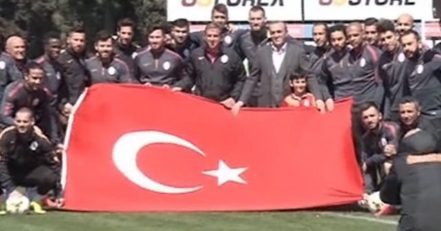 Şehit Savcı Kiraz&#039;ın oğlu Galatasaray idmanında