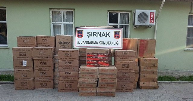 Şırnak&#039;ta 566 bin kaçak sigara ele geçirildi