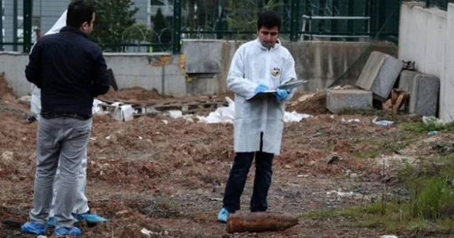 Ümraniye'de boş arazide top mermisi bulundu