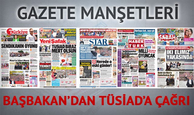 21 Mayıs 2015 gazete manşetleri