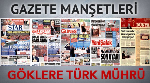 28 Mayıs 2015 gazete manşetleri