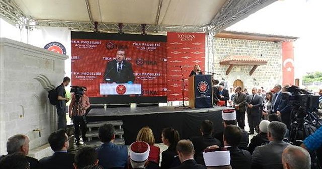 Cumhurbaşkanı o caminin açılışına canlı bağlantı ile katıldı