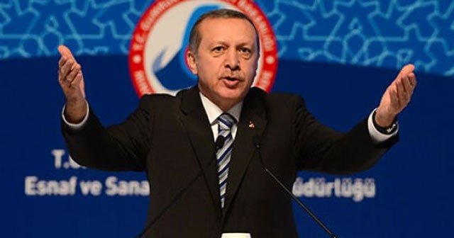 Erdoğan pankartı gösterdi, müjdeyi verdi