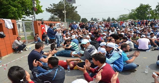 Eylemdeki işçilere ortak çağrı geldi