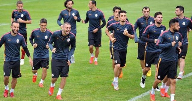 Galatasaray&#039;da neşeli antrenman