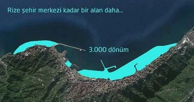 Rize‘de denizin üzerinde yeni bir şehir kurulacak