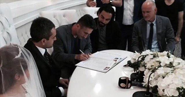 Sabri Sarıoğlu nikah şahidi oldu