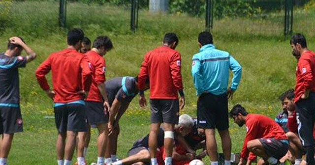 Serhat Hürriyet'in idmanda kalbi durdu!