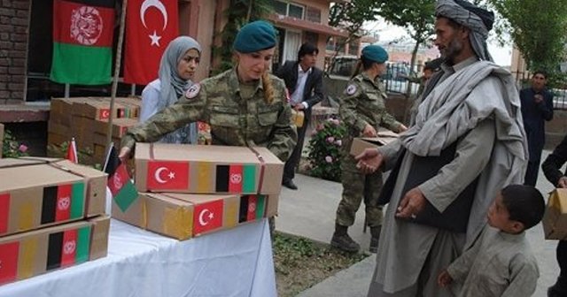 Türk birliğinden 250 Afgan aileye gıda yardımı