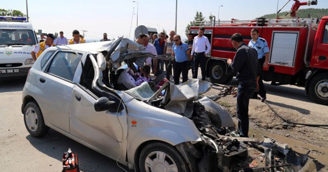 Ankara&#039;da trafik kazası, 1 ölü