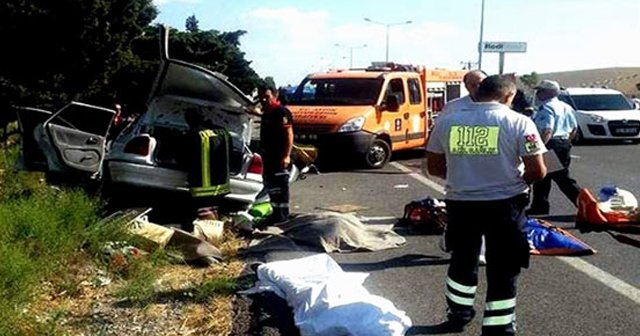 Aydın&#039;da feci trafik kazası, 2 ölü, 2 yaralı