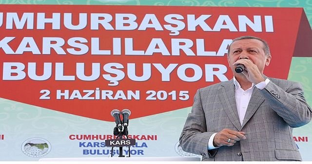 Cumhurbaşkanı Erdoğan Kars‘ta halka hitap etti