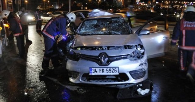 Esenyurt&#039;ta zincirleme trafik kazası, 5 yaralı