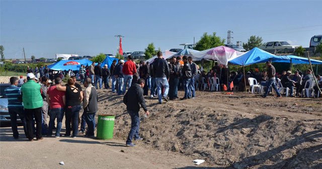 Eskişehir&#039;de Ford Otosan işçileri eylemin 8’inci gününde