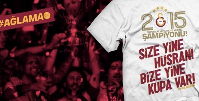 Galatasaray&#039;dan şampiyonluğa özel tişört