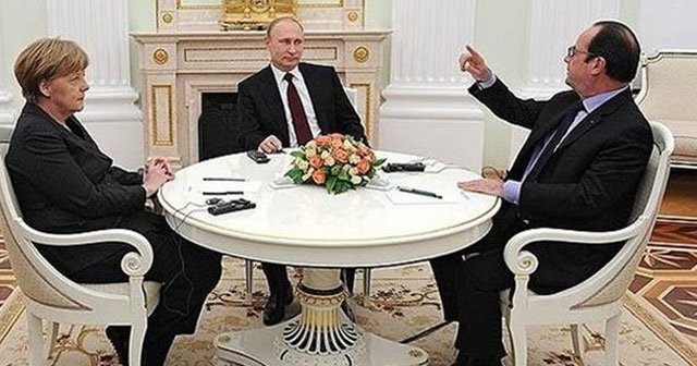 Putin, Hollande ve Merkel&#039;le Ukrayna&#039;yı görüştü