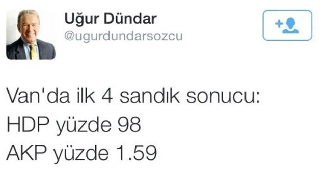 Uğur Dündar'ın HDP sevinci