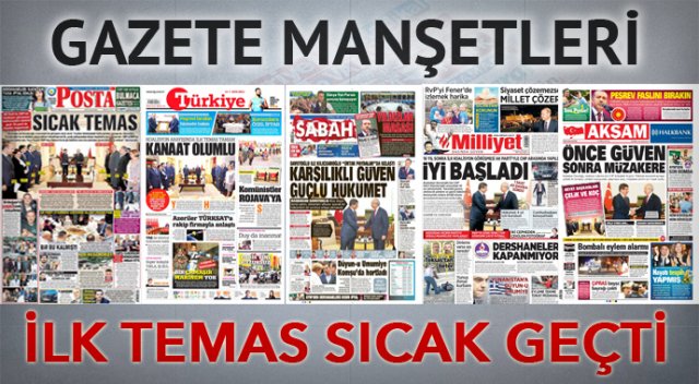 14 Temmuz 2015 gazete manşetleri