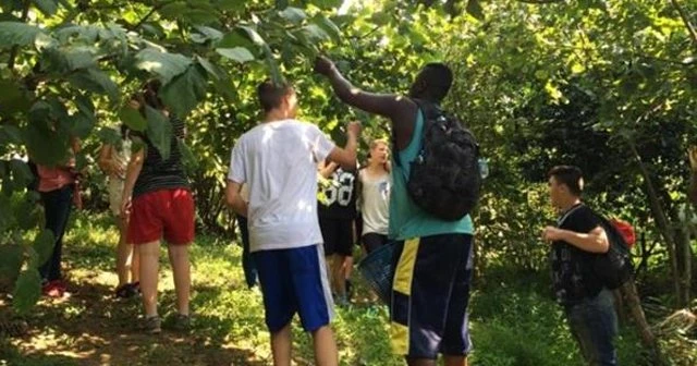 Alman gençlerden Giresun’da anlamlı hareket