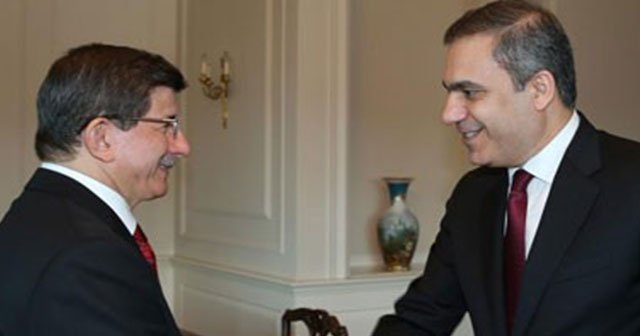 Başbakan Davutoğlu, Hakan Fidan&#039;la görüştü