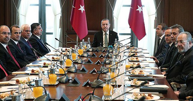 Erdoğan TBMM Başkanı Yılmaz ve beraberindeki heyeti kabul etti