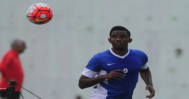 Eto'o antrenman'da coştu
