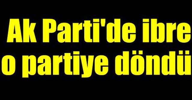 İbre MHP’ye döndü