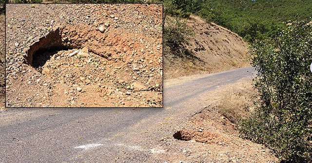 Karakol yolunda 120 kilo patlayıcı bulundu