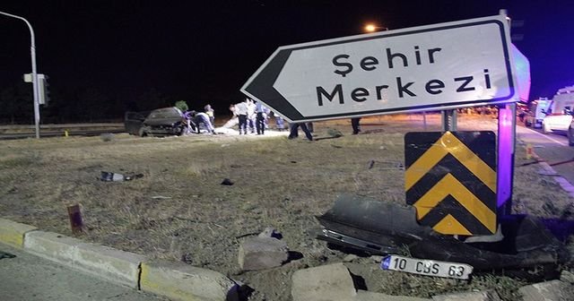 Kına gecesi dönüşü trafik kazası