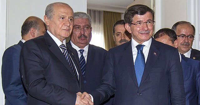 Davutoğlu Bahçeli görüşmesi sona erdi