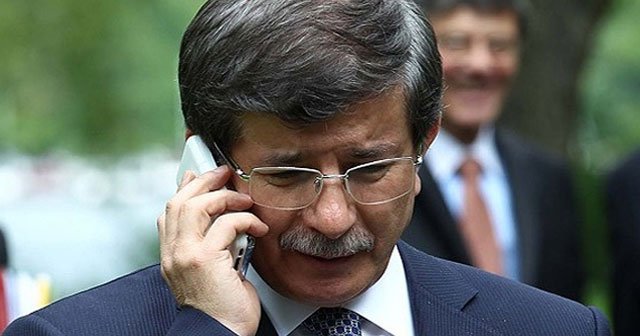 Davutoğlu&#039;ndan o isme geçmiş olsun telefonu