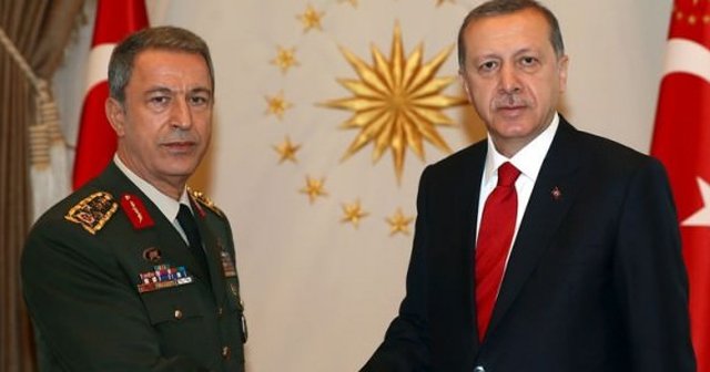 Erdoğan'dan, Hulusi Akar'a başsağlığı telgrafı