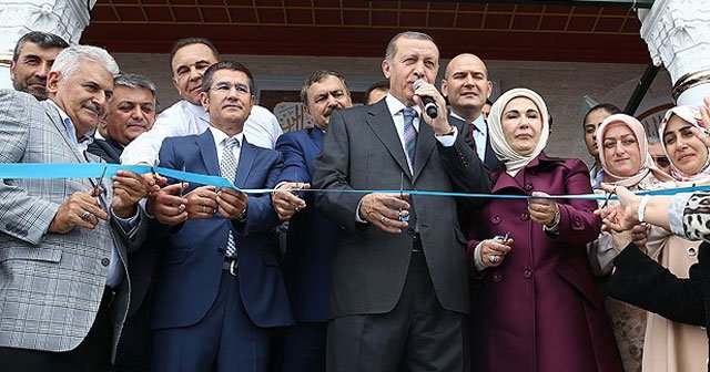 Erdoğan Kıbledağı Camisi&#039;ni açtı