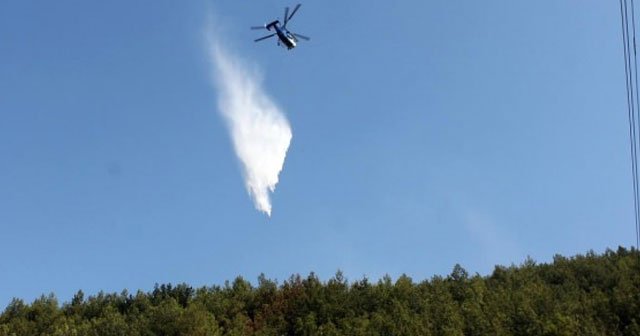 Kumluca&#039;daki yangın söndürüldü