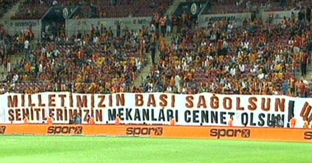 TT Arena'da şehitler unutulmadı