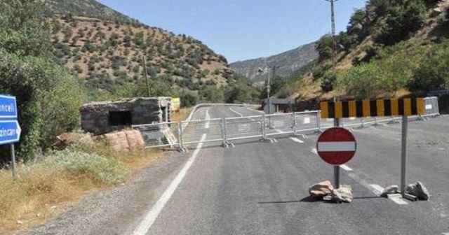 Tunceli- Erzincan ve Tunceli-Ovacık karayolu 3 gün kapalı