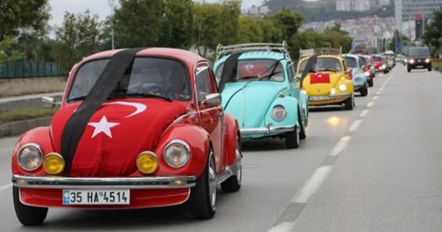 'Vosvos'culardan şehitlere saygı korteji