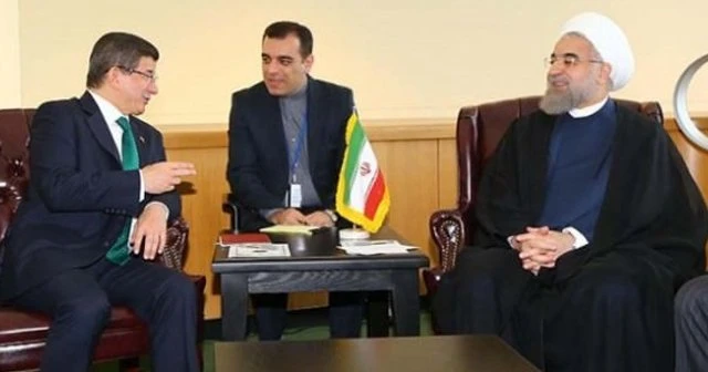 Başbakan Davutoğlu, Ruhani ile görüştü