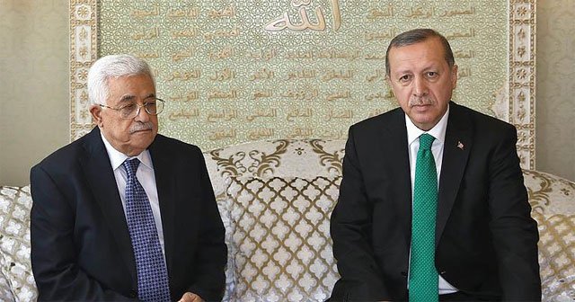 Cumhurbaşkanı Erdoğan Mahmud Abbas ile görüştü