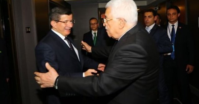 Davutoğlu, Mahmud Abbas ile görüştü