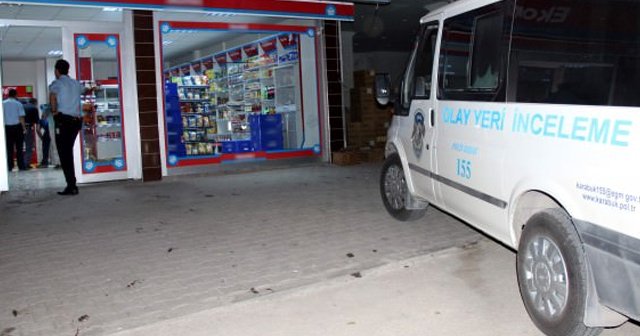 Karabük&#039;te markete silahlı saldırı