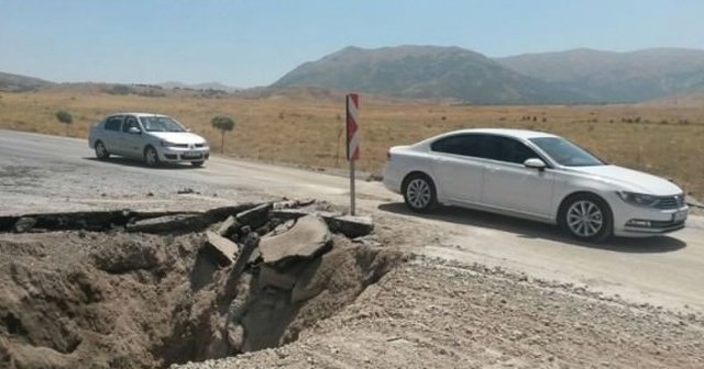 PKK mayınına belediye asfaltı