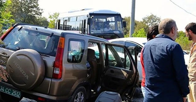 Sakarya'da zincirleme kaza, 11 yaralı